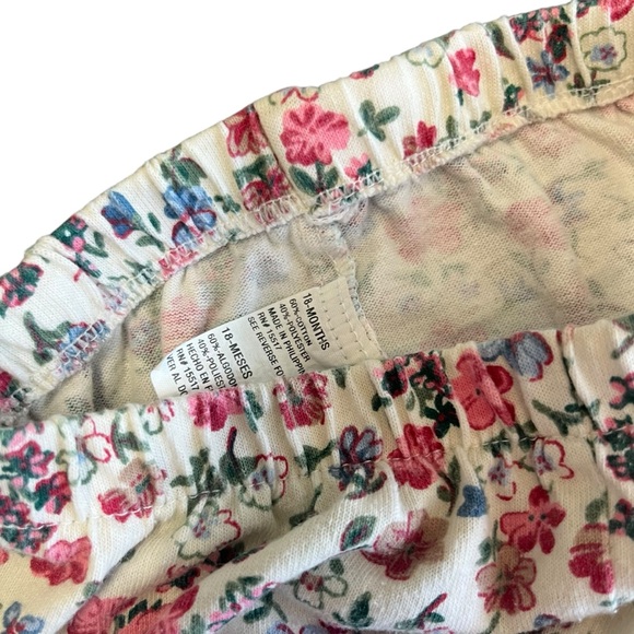 Vintage 90s kids toddler floral matching pant and tshirt set size 18 months - Picture 9 of 10